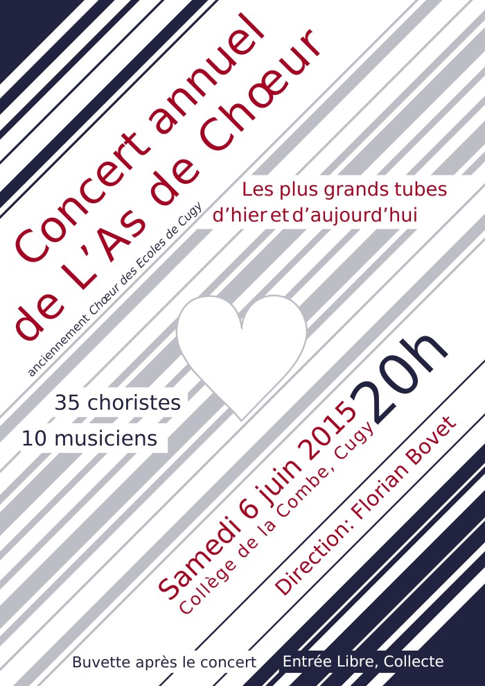 Affiche concert Cugy 2015